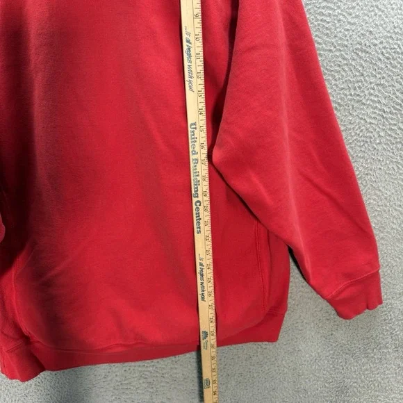 Vintage Wisconsin Badgers Sweatshirt Adult XL Red Hoodie Reverse Weave 90s Y2K - Picture 4 of 9